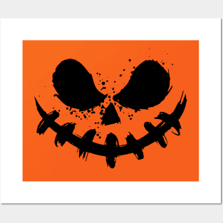 Scary Face Halloween Posters and Art